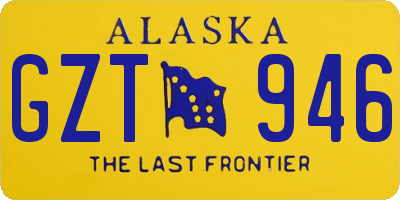 AK license plate GZT946