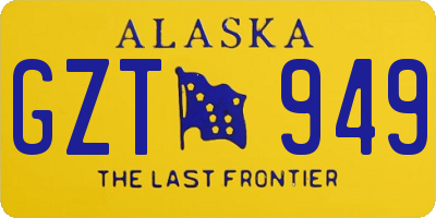 AK license plate GZT949