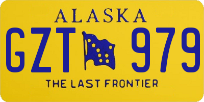 AK license plate GZT979