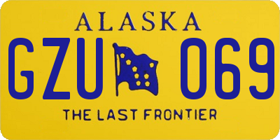 AK license plate GZU069