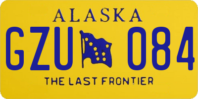 AK license plate GZU084