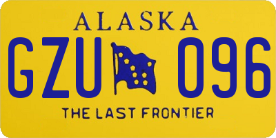 AK license plate GZU096