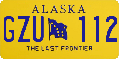 AK license plate GZU112