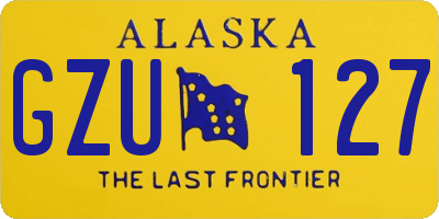 AK license plate GZU127