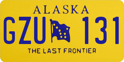 AK license plate GZU131