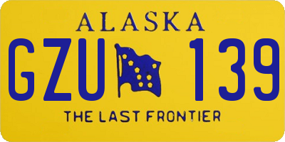 AK license plate GZU139