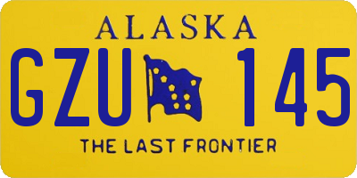 AK license plate GZU145