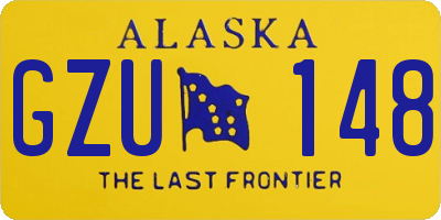 AK license plate GZU148