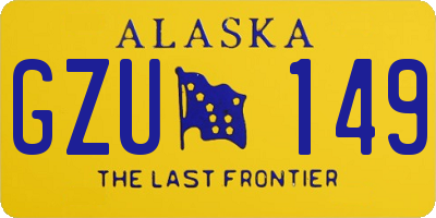 AK license plate GZU149