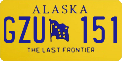 AK license plate GZU151