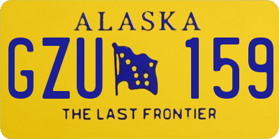 AK license plate GZU159