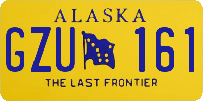 AK license plate GZU161