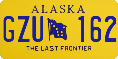 AK license plate GZU162