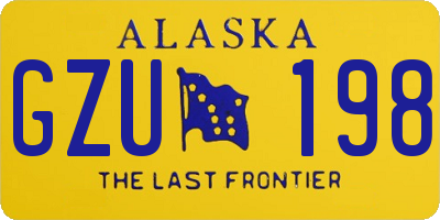 AK license plate GZU198