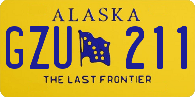 AK license plate GZU211