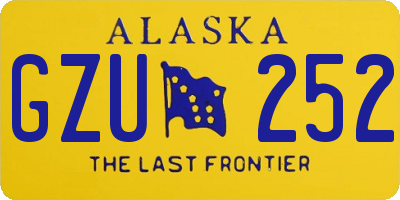 AK license plate GZU252