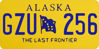 AK license plate GZU256