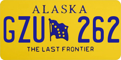 AK license plate GZU262