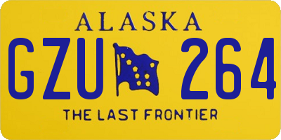 AK license plate GZU264