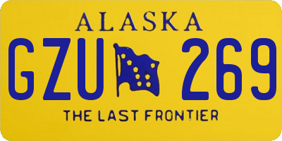 AK license plate GZU269