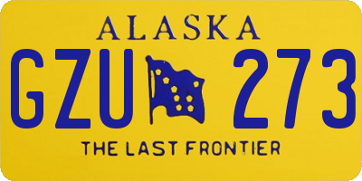 AK license plate GZU273