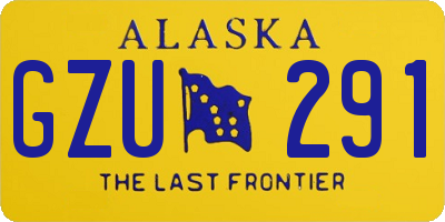 AK license plate GZU291