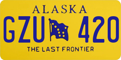 AK license plate GZU420