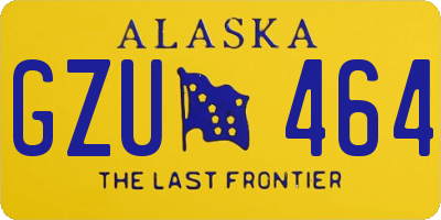 AK license plate GZU464