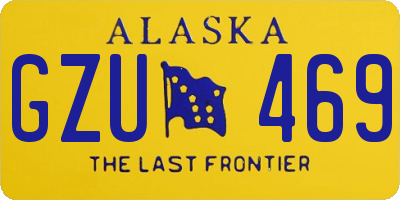 AK license plate GZU469