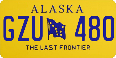 AK license plate GZU480