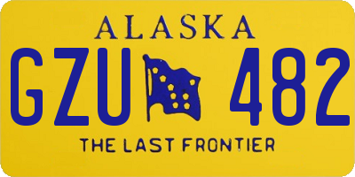 AK license plate GZU482