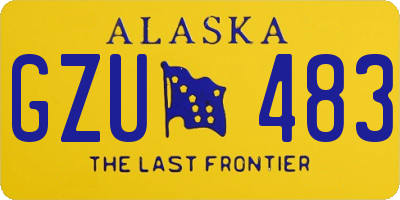 AK license plate GZU483