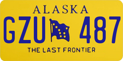 AK license plate GZU487