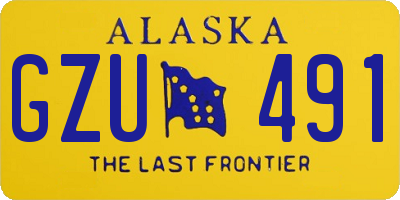 AK license plate GZU491