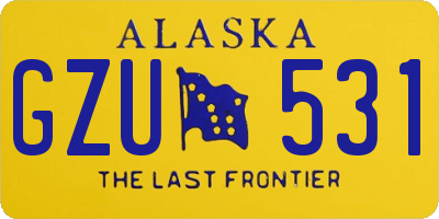 AK license plate GZU531