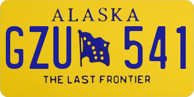 AK license plate GZU541