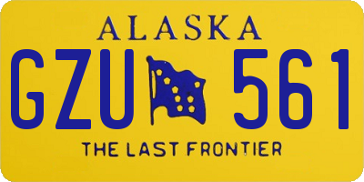 AK license plate GZU561