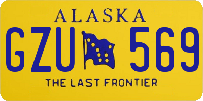 AK license plate GZU569