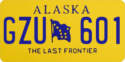 AK license plate GZU601