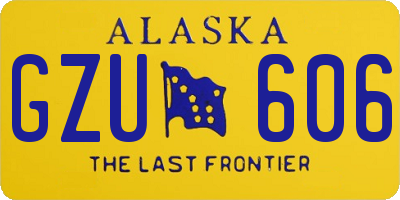 AK license plate GZU606