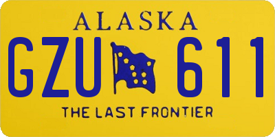 AK license plate GZU611