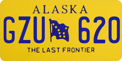 AK license plate GZU620