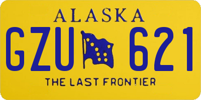 AK license plate GZU621