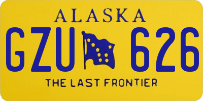 AK license plate GZU626