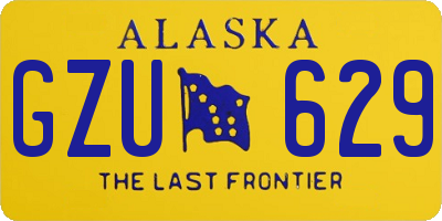 AK license plate GZU629