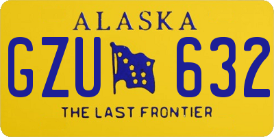 AK license plate GZU632