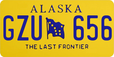 AK license plate GZU656