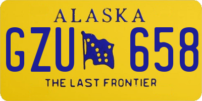 AK license plate GZU658