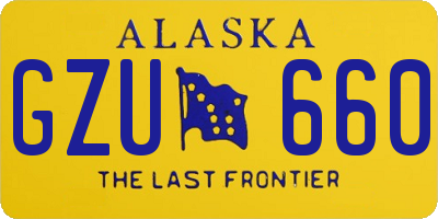 AK license plate GZU660