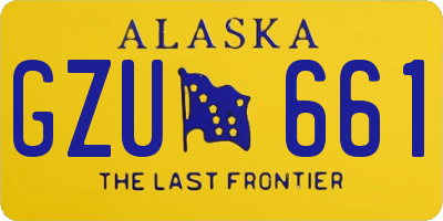 AK license plate GZU661